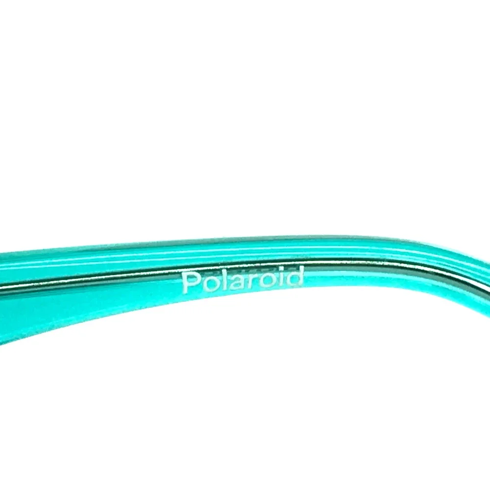 Polaroid Eyeglasses Frames PLD D395 Z90 Aqua Blue Cat Eye Full Rim 52-18-145